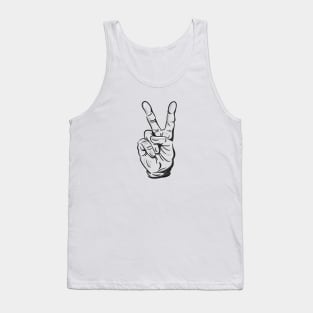 V for Victory hand Tank Top